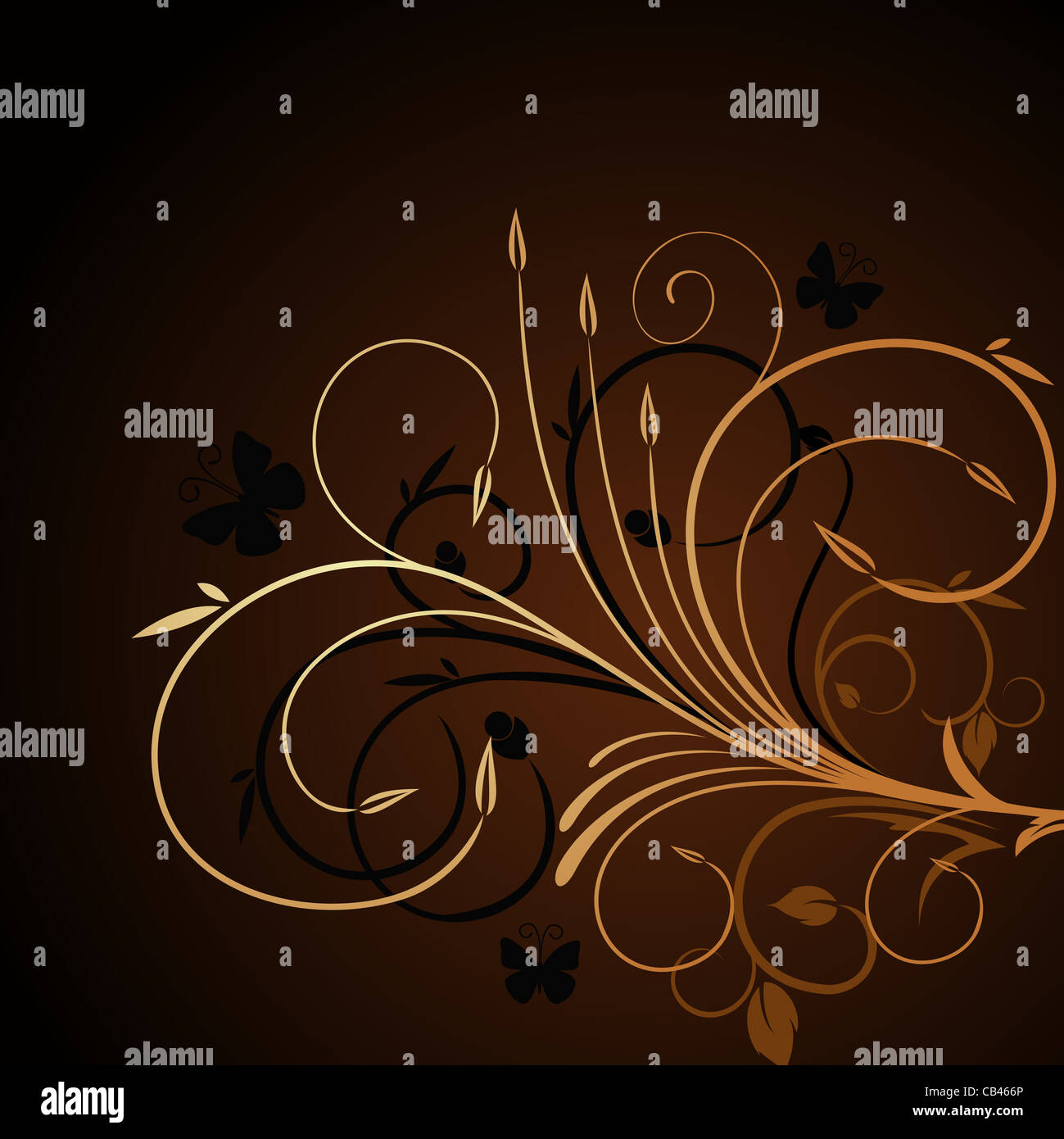 Floral design elements for design - vector Stock Photo - Alamy