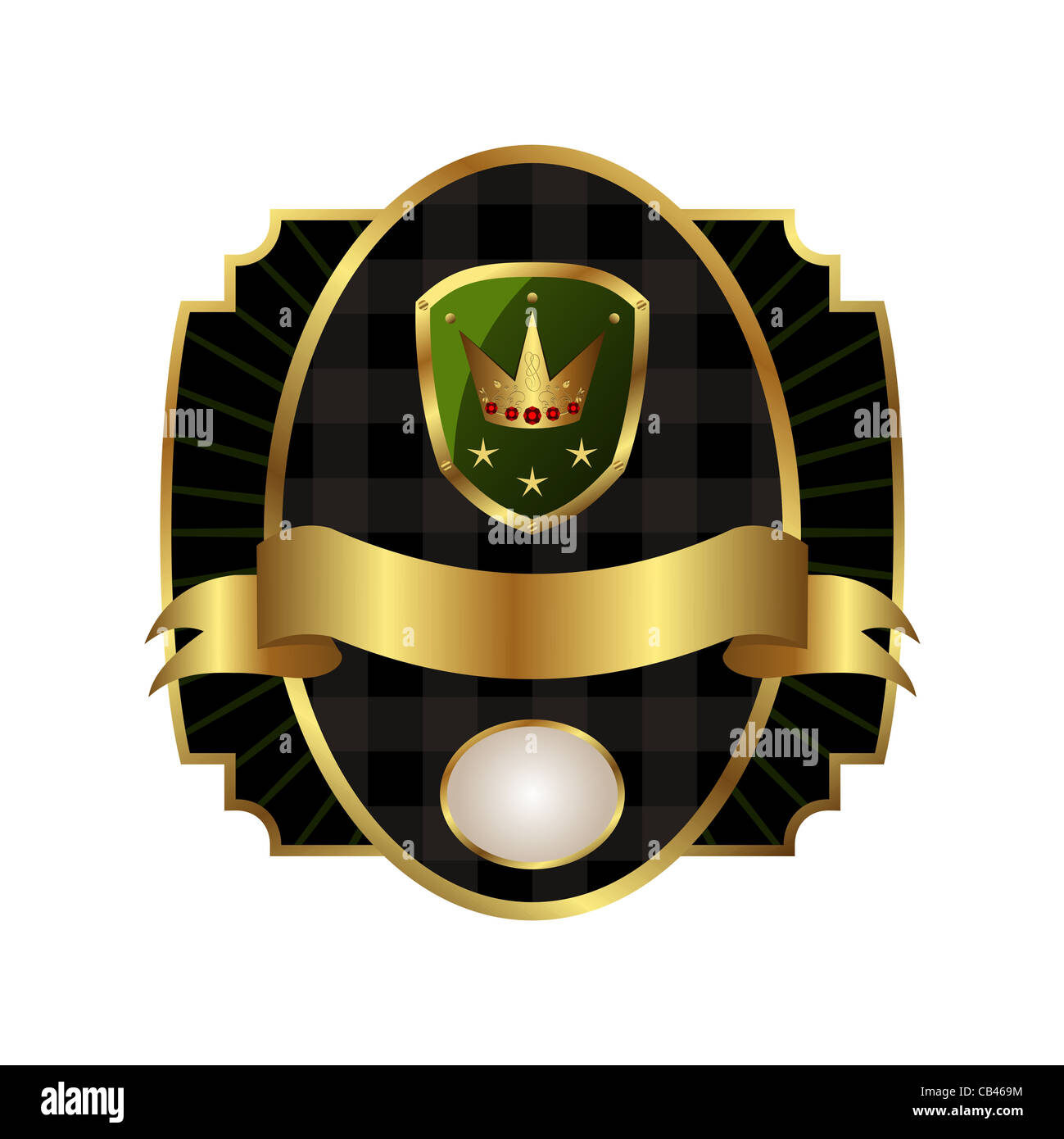 Golden royal label for design packing or wrapping - vector Stock Photo ...