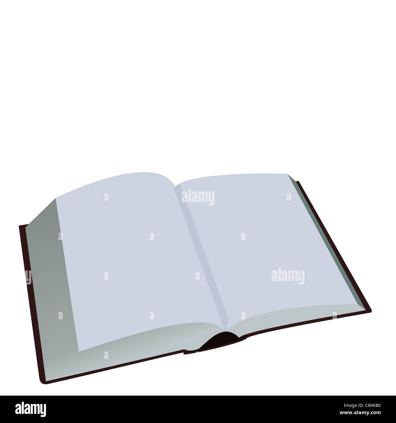 Illustration of opened book is isolated on white background Stock Photo ...