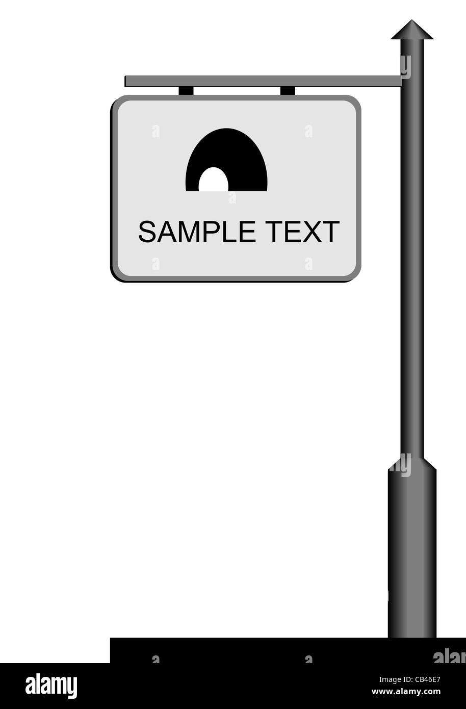 Street notice board isolated on white background Stock Photo Alamy