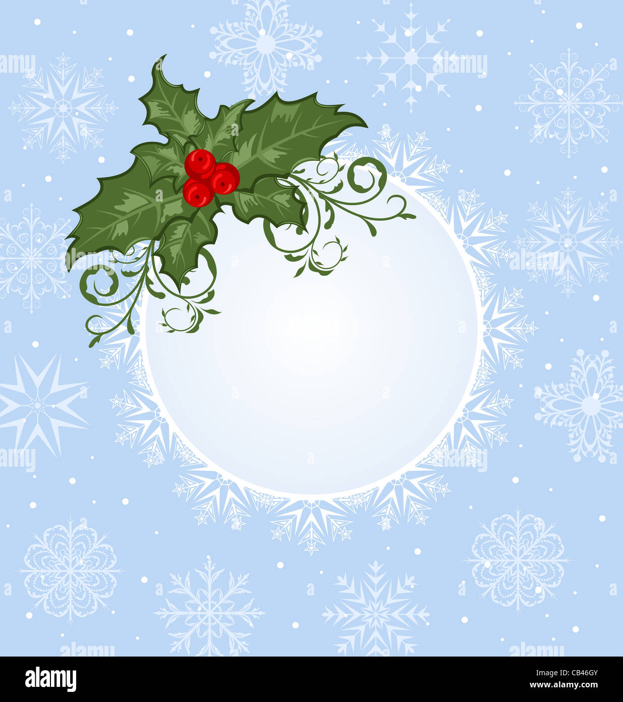Illustration Christmas celebration card with branch - vector Stock ...