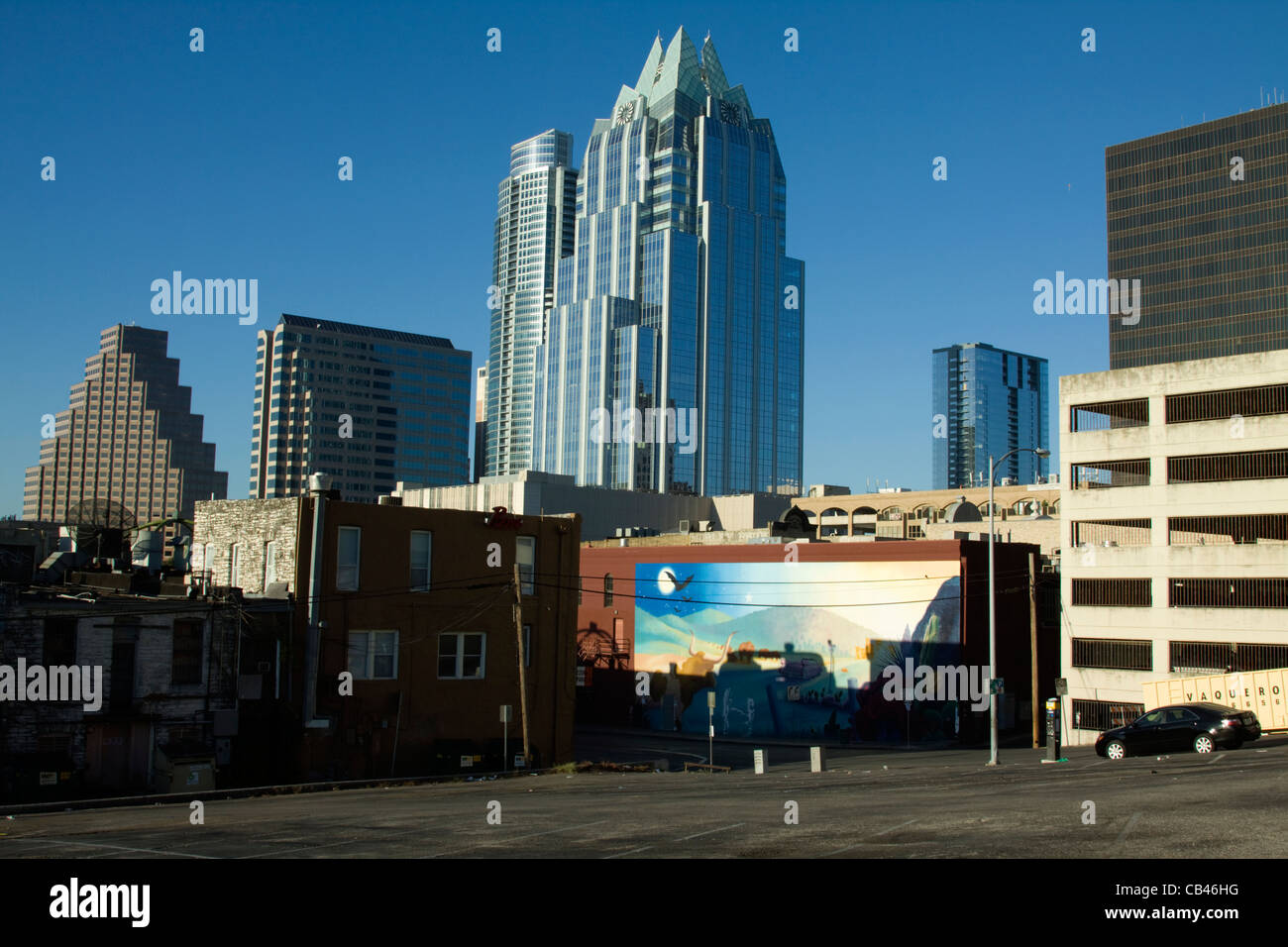 Central Business District Commercial Buildings Austin Texas Stock Photo