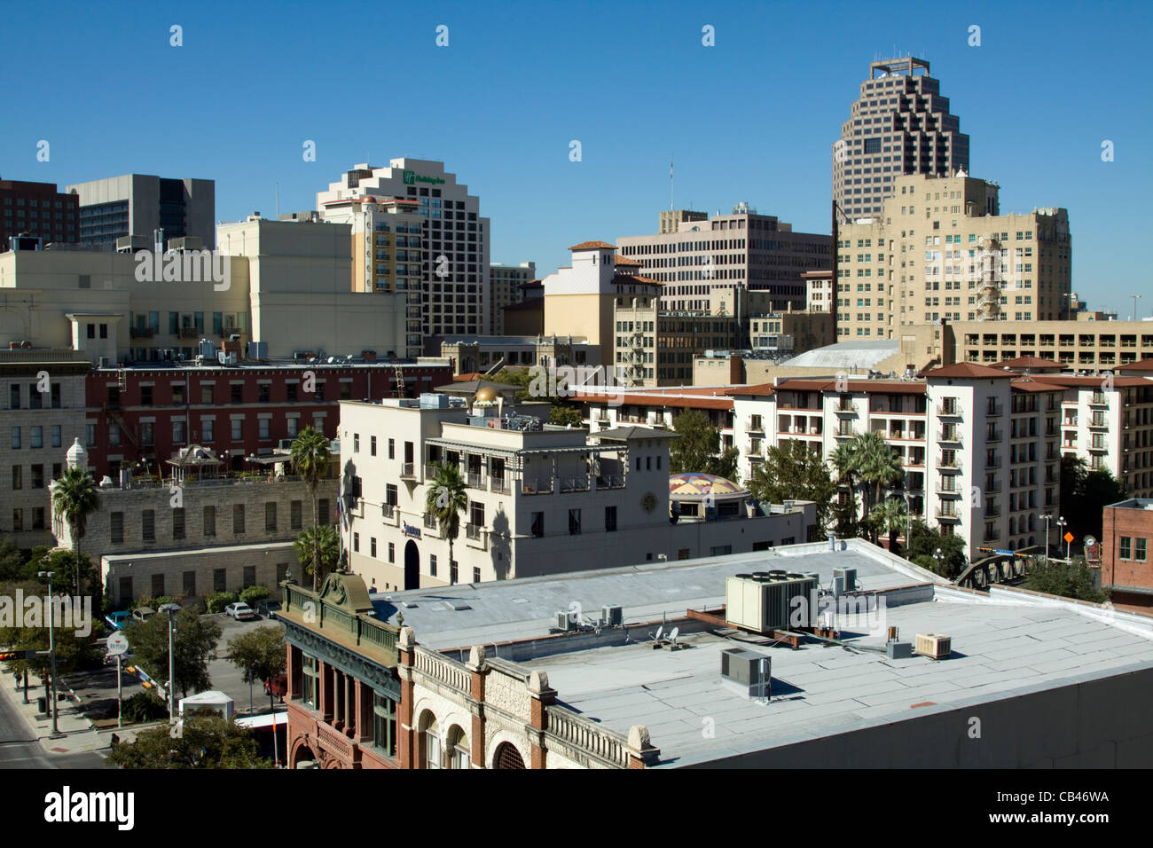 Downtown and Central Business District San Antonio Texas Stock Photo