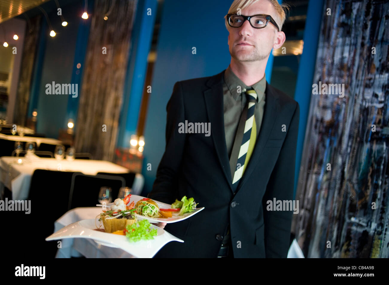 Blue Pepper, Indonesian restaurant. Nassaukade 366. AMSTERDAM Stock