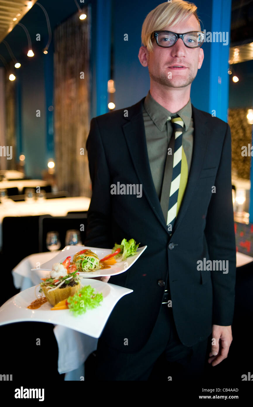 Blue Pepper, Indonesian restaurant. Nassaukade 366. AMSTERDAM Stock