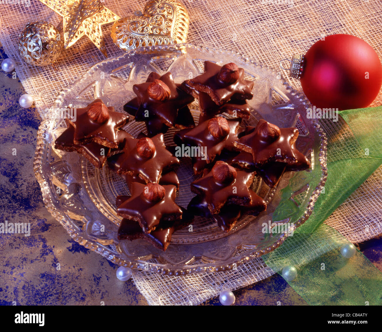 Chocolate hazelnut pastry Stock Photo Alamy