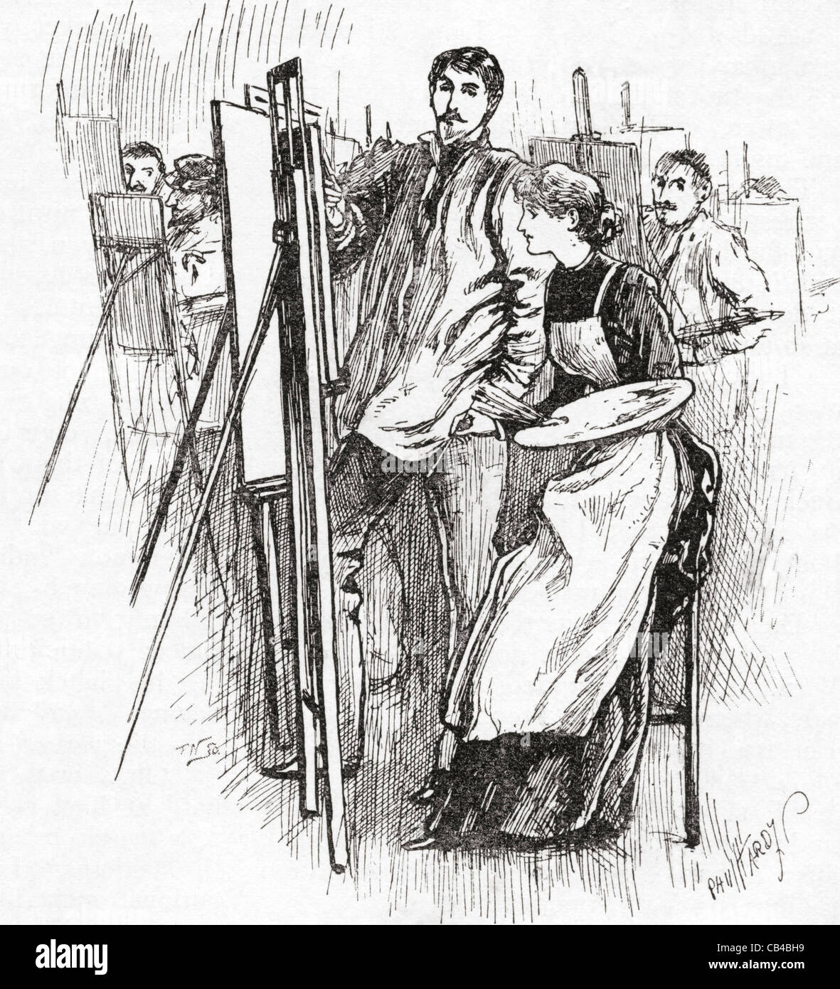 Teacher class 19th century hi-res stock photography and images - Alamy
