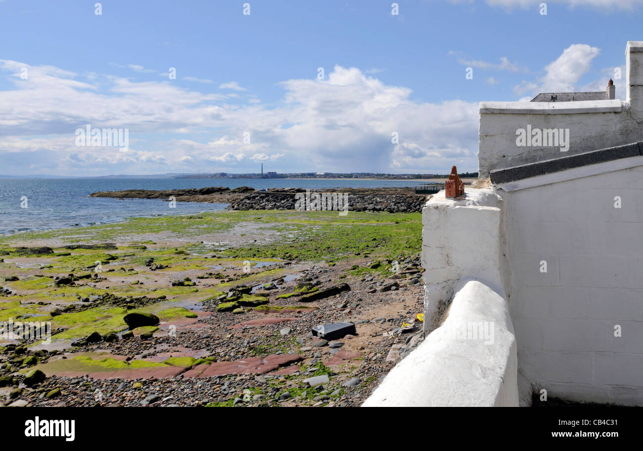 The beach at Lower Largo in Fife, Scotland Stock Photo