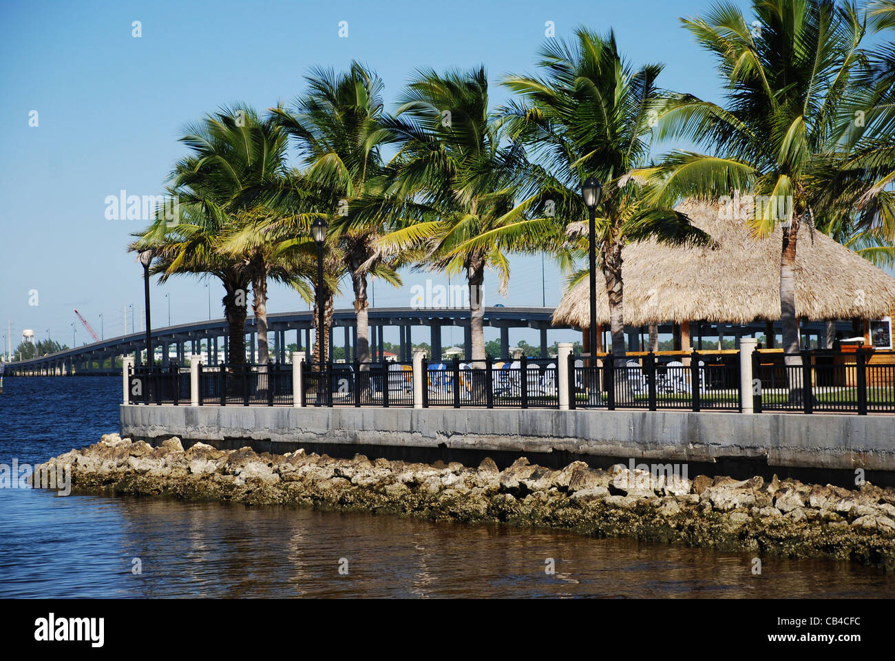 Beautiful Punta Gorda, FL. A view of the bridge over Charlotte Harbor