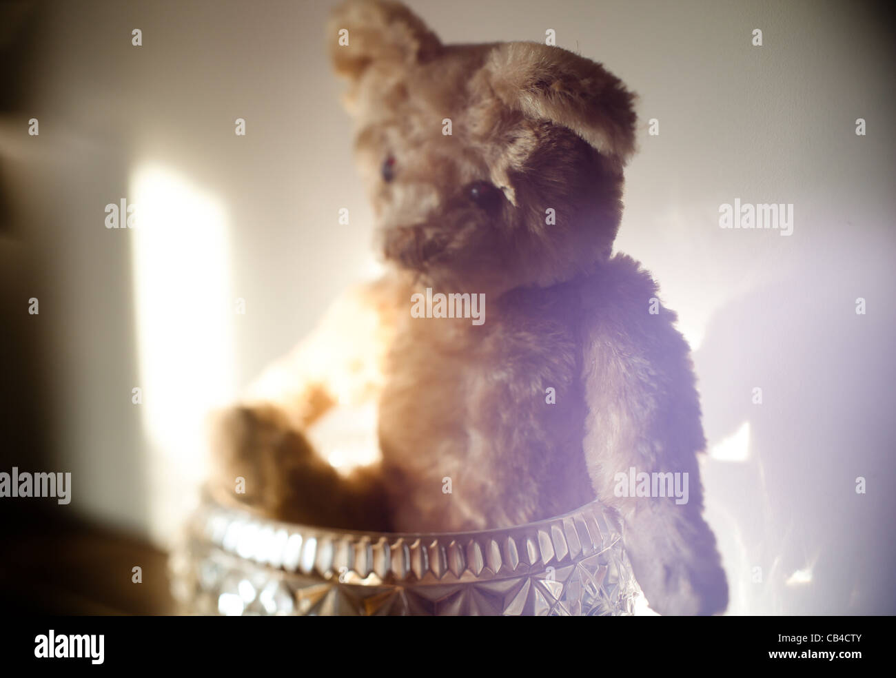 Sad child with teddy bear hi-res stock photography and images - Alamy