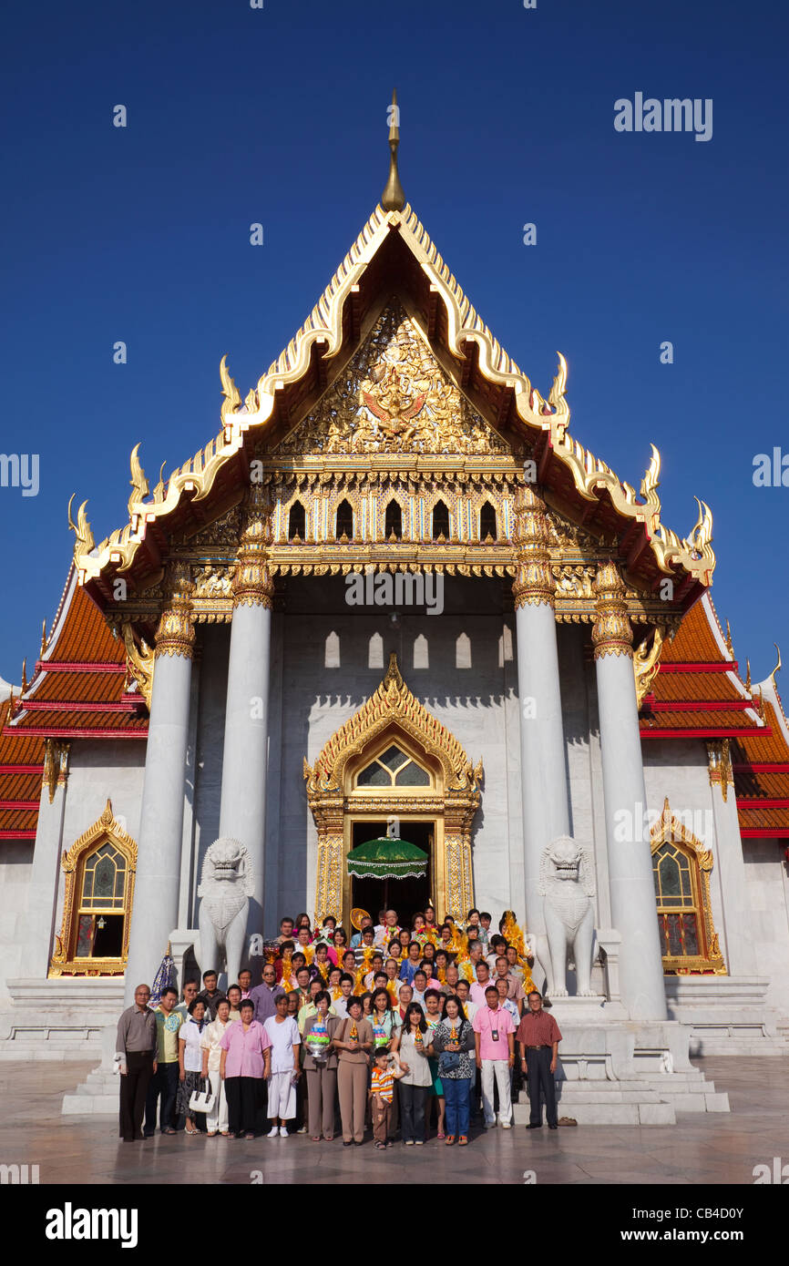 Thailand, Bangkok, Wat Benchamabophit, Marble Temple Stock Photo - Alamy