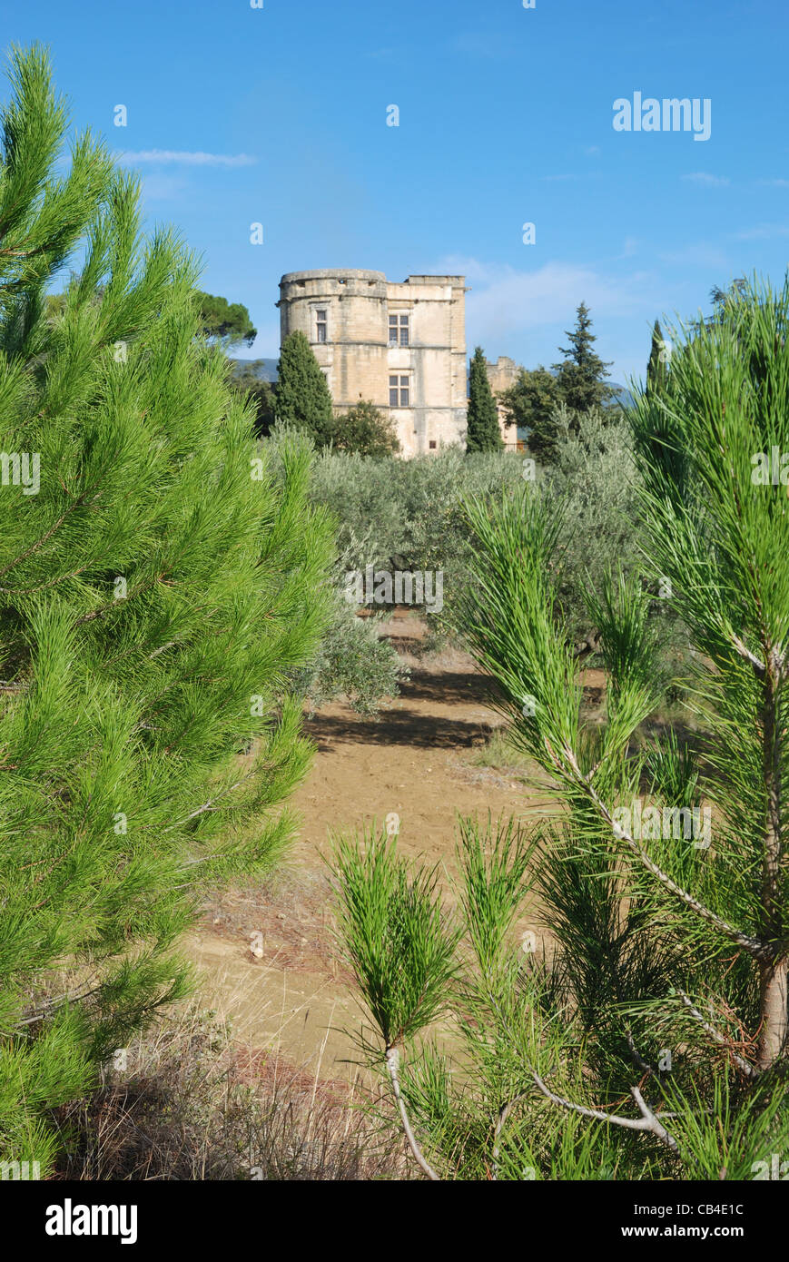 Chateau de Lourmarin, Lourmarin, Provence, France. Stock Photo