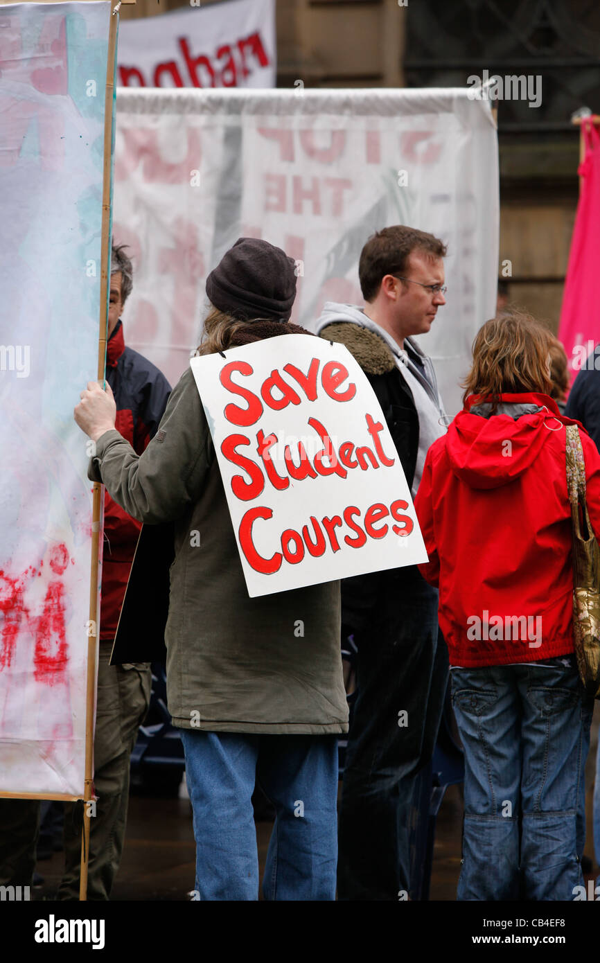 Demonstration against Birmingham City Council job cuts. Which took