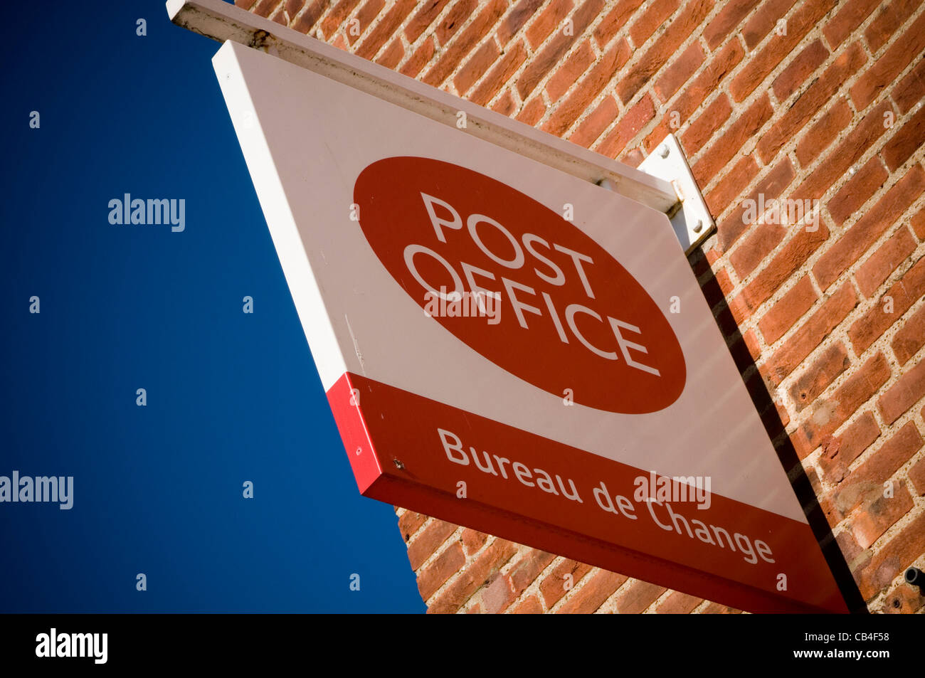 post office uk postal service mail carrier institution Stock Photo