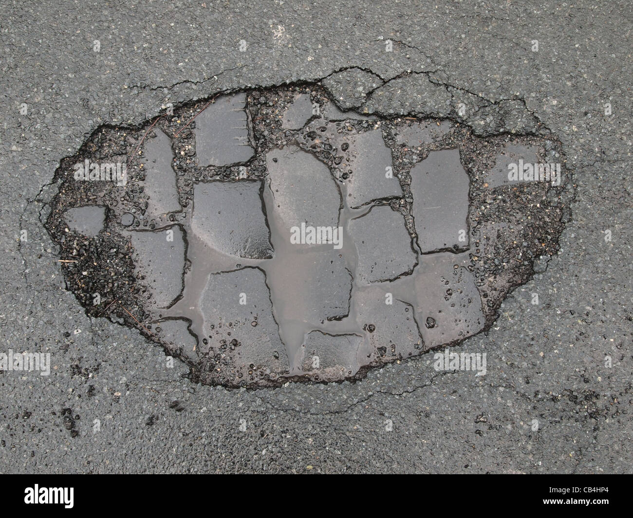 pothole Stock Photo