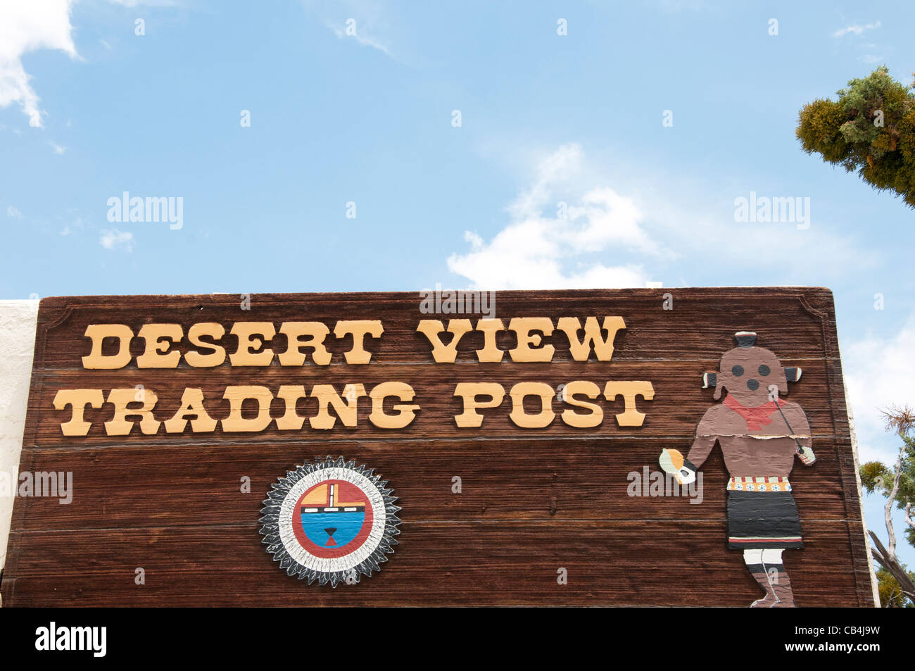 Tribal Trading post at Southern Rim of the Grand Canyon Stock Photo
