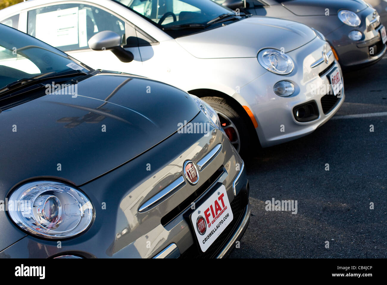 A Fiat car dealership Stock Photo Alamy
