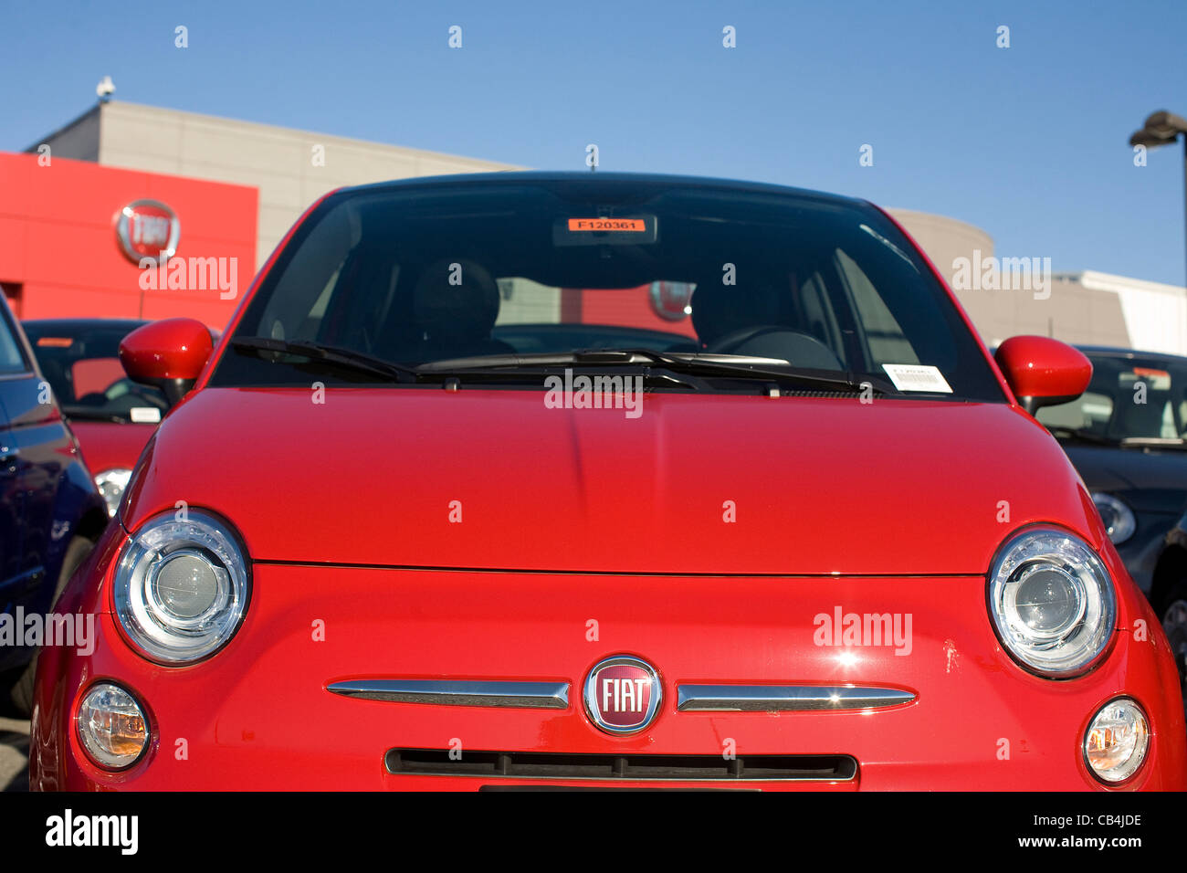 A Fiat car dealership Stock Photo Alamy