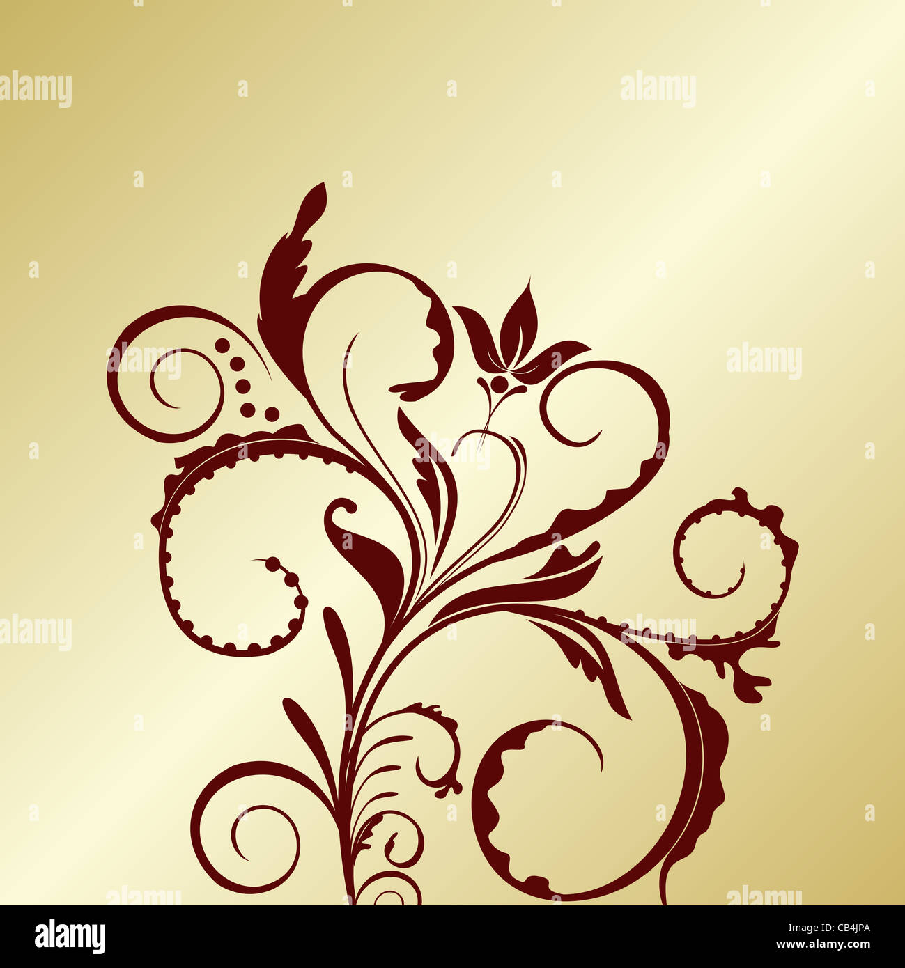 Illustration flourish background, floral elements. Vector Stock Photo ...