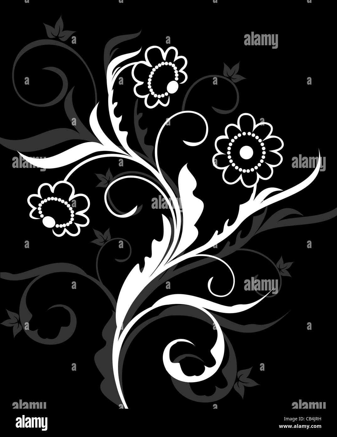 Illustration flourish background, floral elements. Vector Stock Photo ...