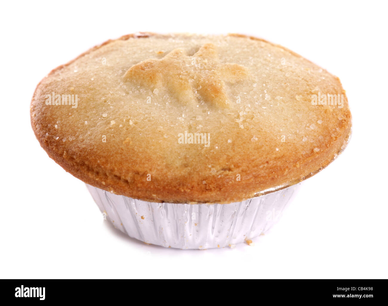 Mince pie on white background Stock Photo - Alamy