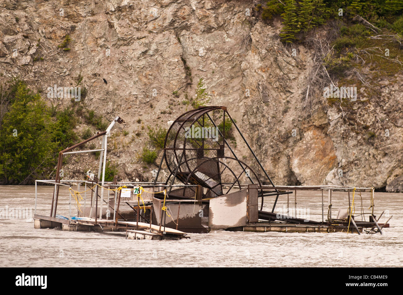 Salmon Wheel in the Copper River, Alaska Stock Photo - Alamy