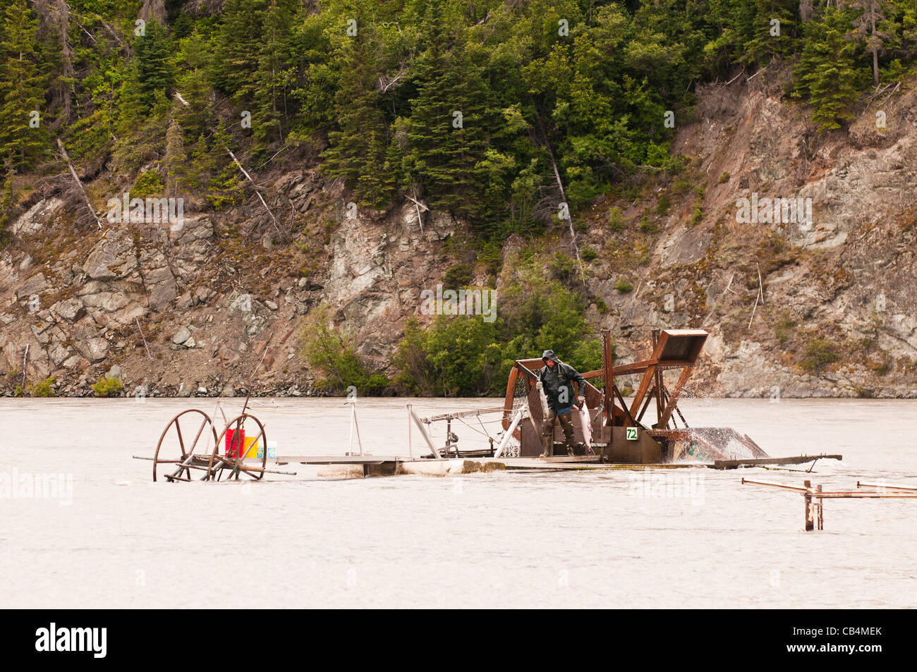 Fishing wheel in copper river hi-res stock photography and images
