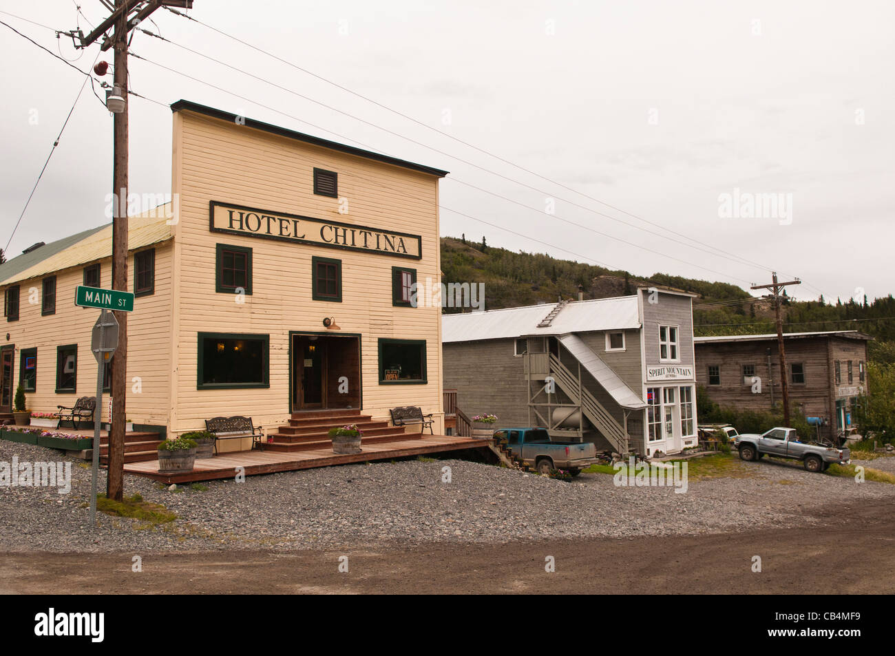 Hotel Chitina, Chitina, Alaska Stock Photo Alamy