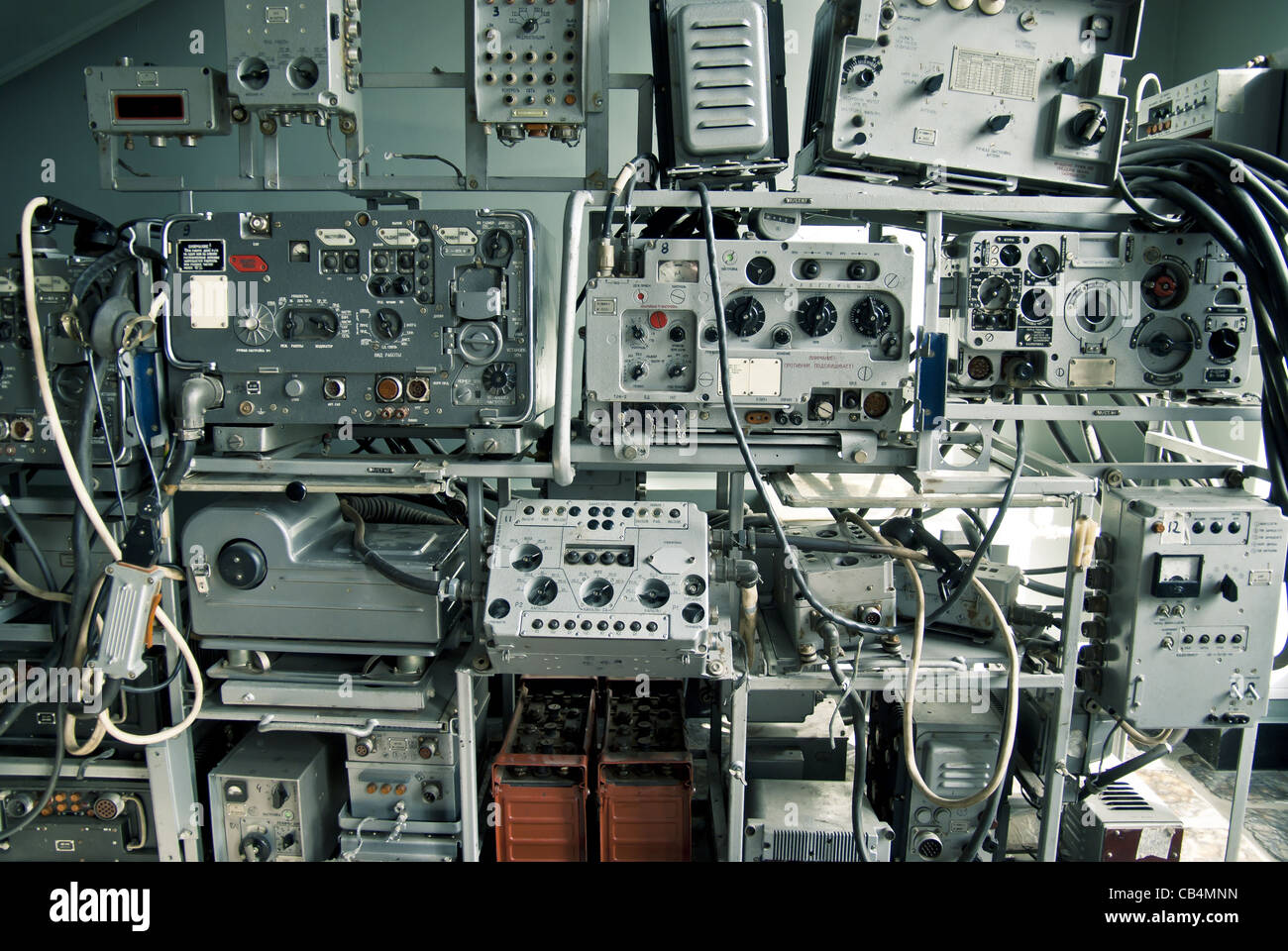 Old Radio Equipment. Russian Military Transmitters Stock Photo - Alamy