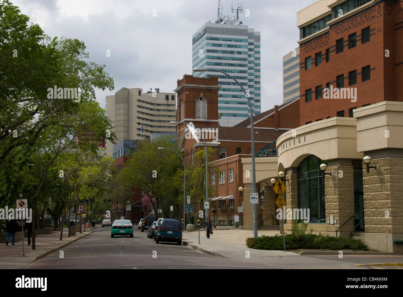 Commercial buildings, downtown, Edmonton, Alberta, Canada Stock Photo
