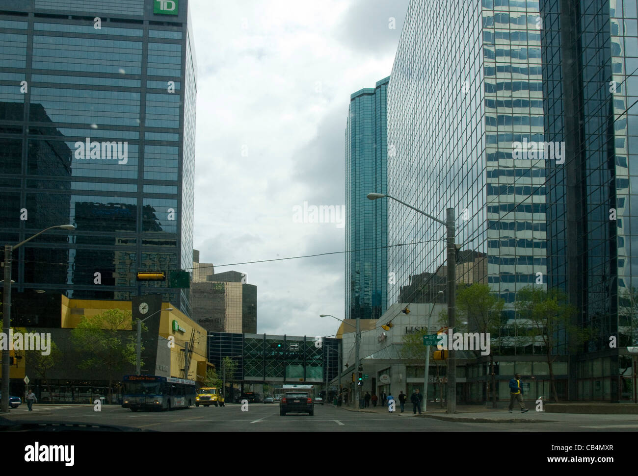 Commercial buildings, downtown, Edmonton, Alberta, Canada Stock Photo