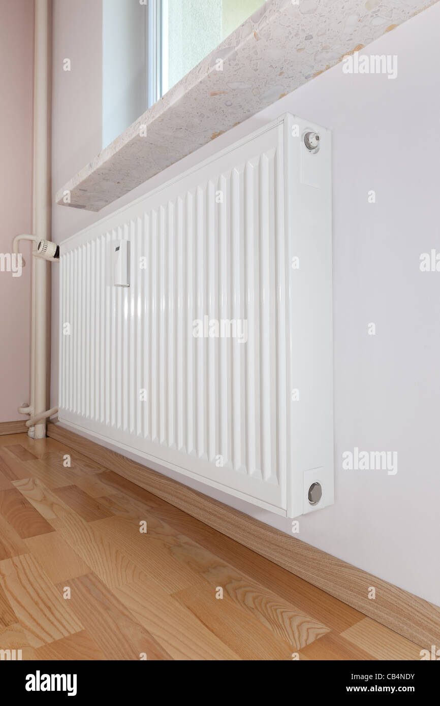 Modern home radiator source of heat Stock Photo Alamy