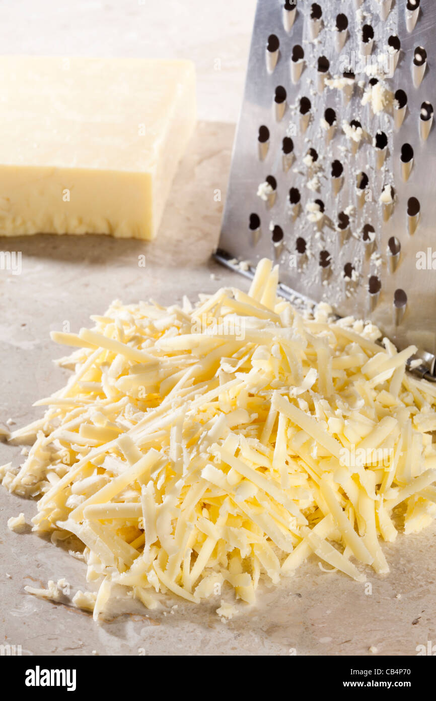 grated cheese Stock Photo