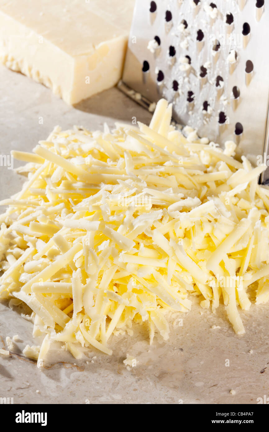 grated cheese Stock Photo