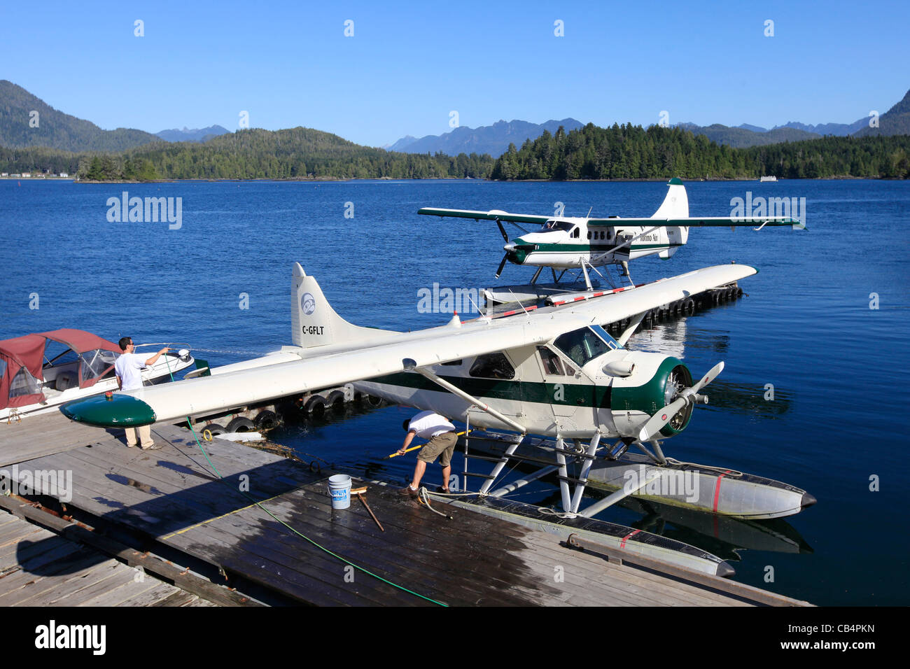Tofino Air harbour Stock Photo Alamy