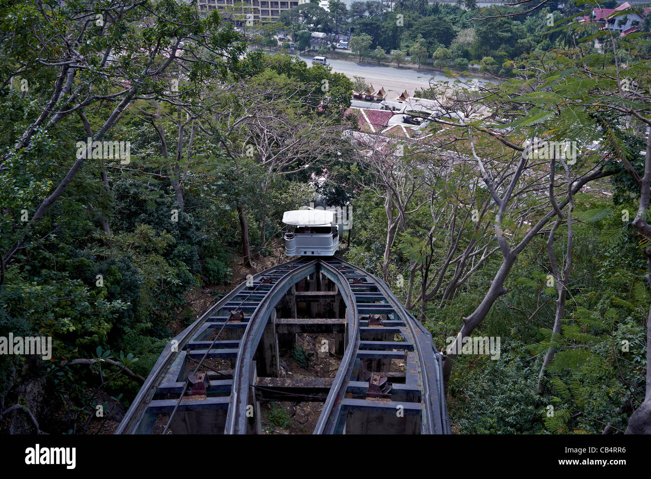 Cable car lift at Phra Nakhon Khiri Historical Park and Museum Thailand
