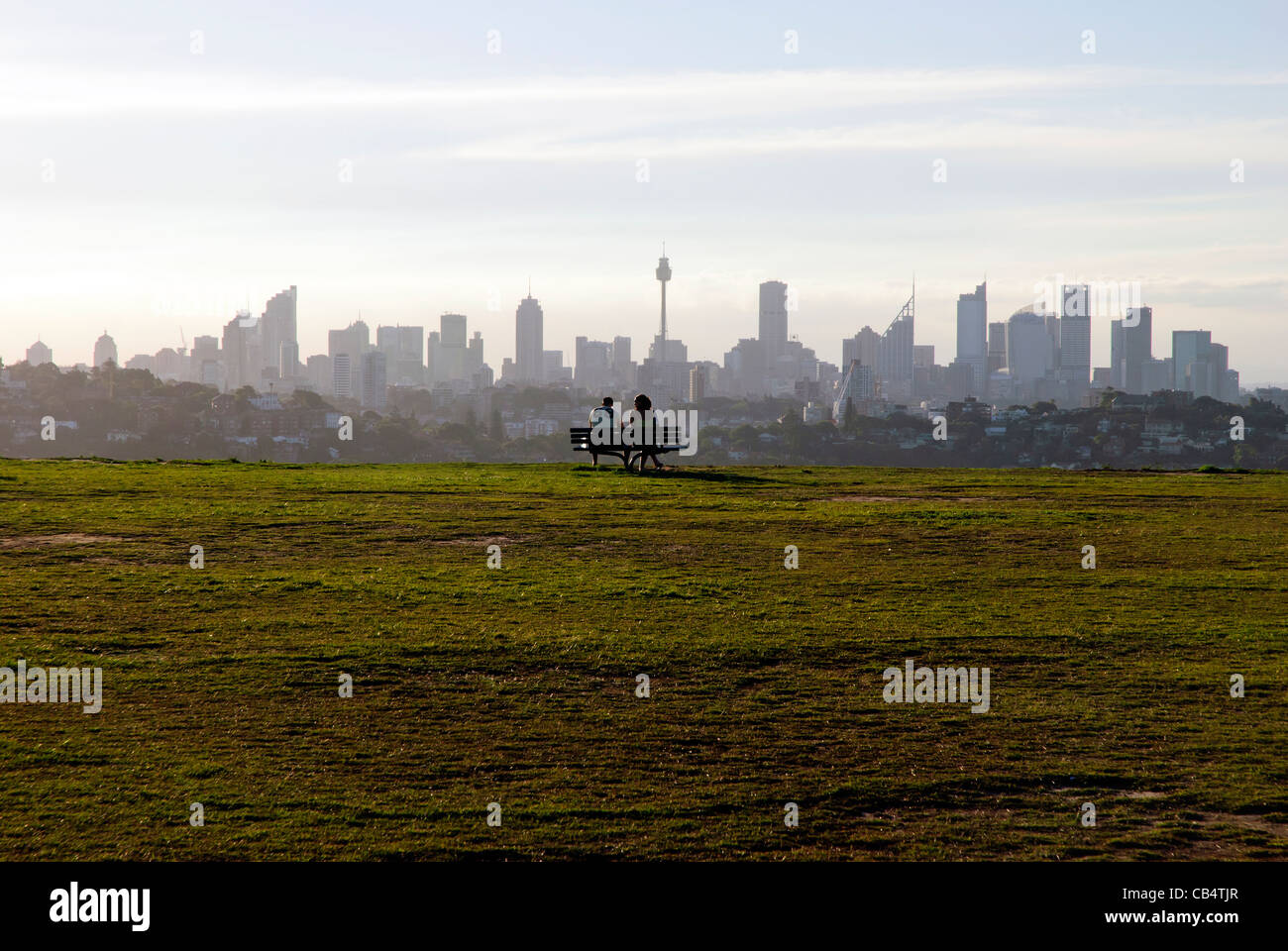 Sydney skyline from Dover Heights New South Wales, Australia Stock