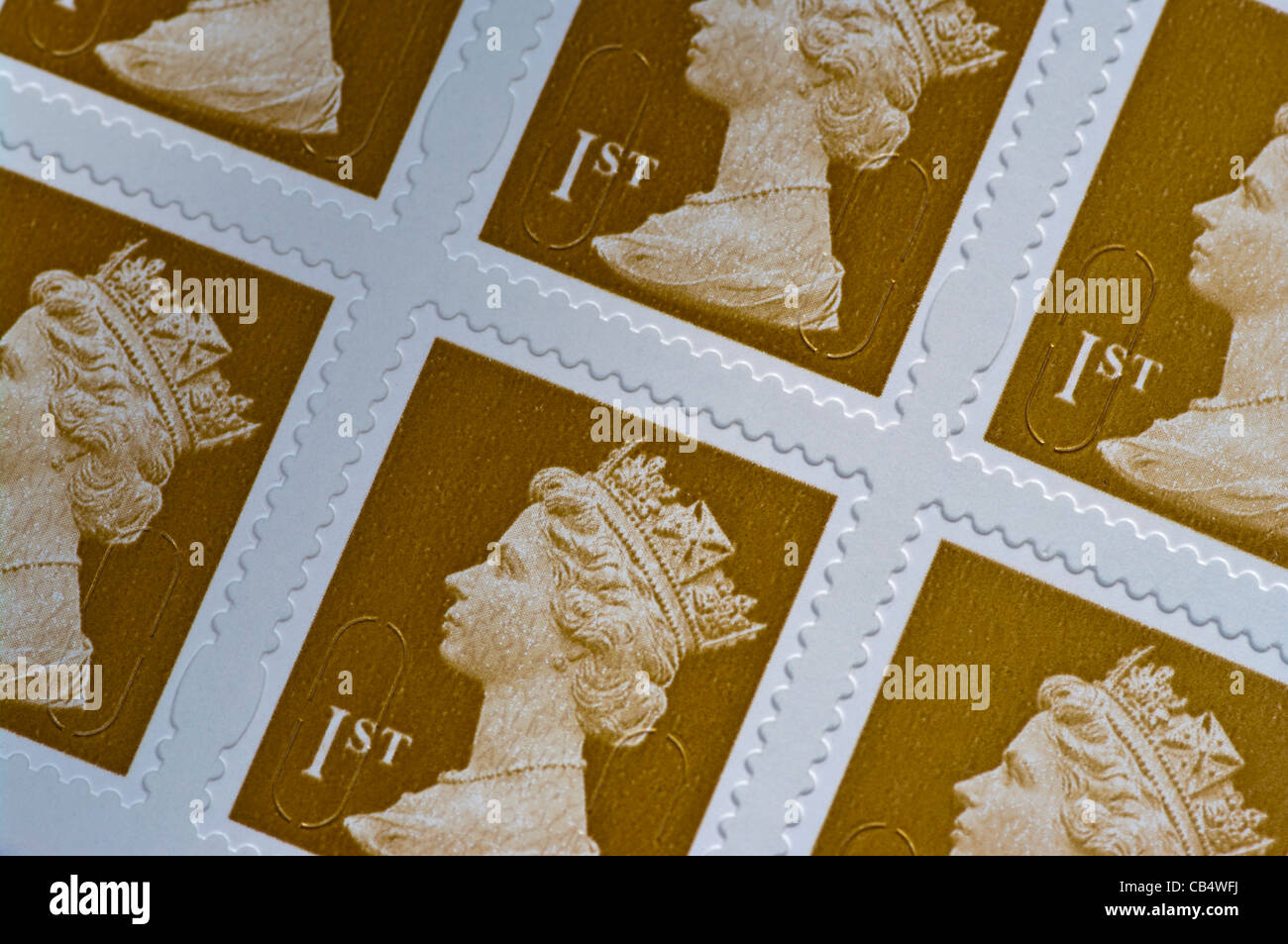 Royal Mail 1st First Class Postage Stamps UK Stock Photo Alamy