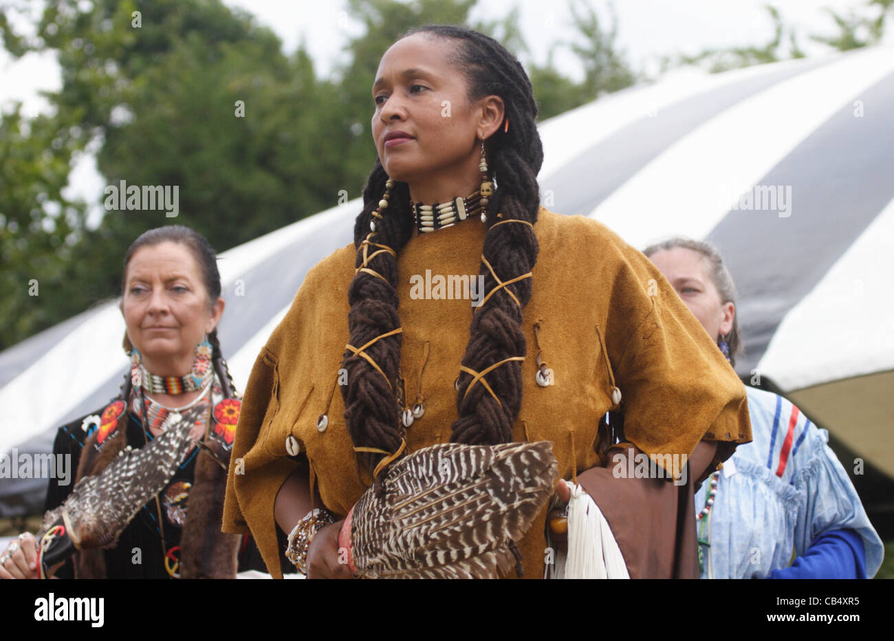 Nansemond Native Americans Perform Traditional Dances-Suffolk, Virginia Stock Photo