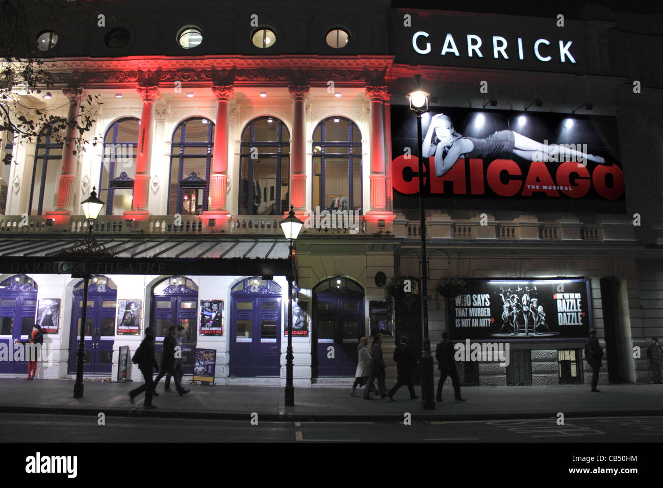 Chicago showing at the Garrick Theatre London November 2011 Stock Photo