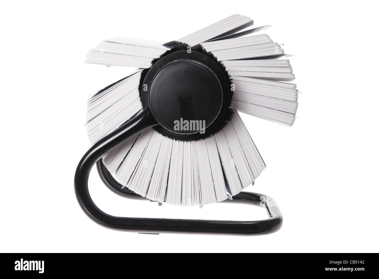 Rotary Card File Holder Stock Photo Alamy