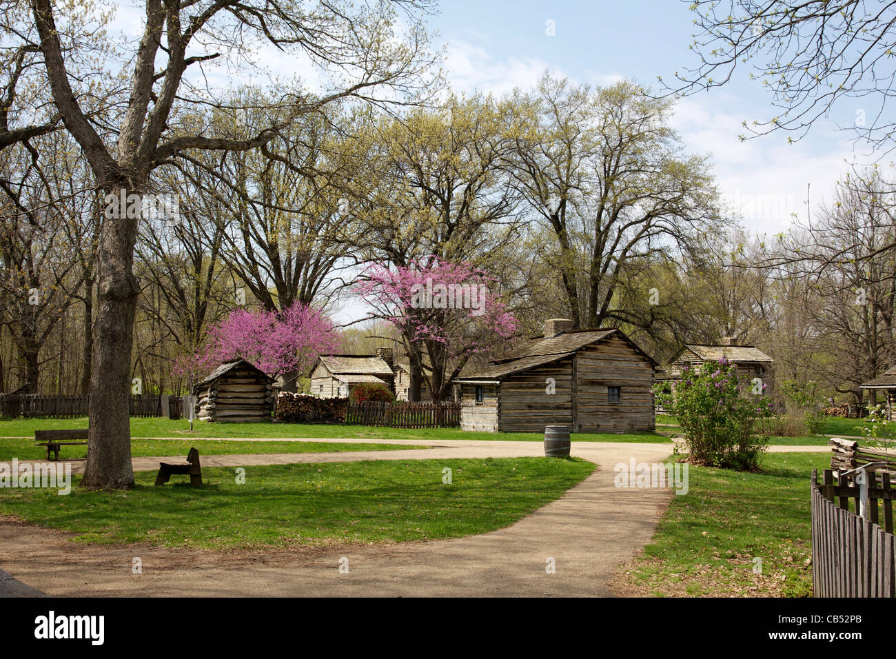 Lincoln's New Salem State Historic Site, Illinois Stock Photo Alamy