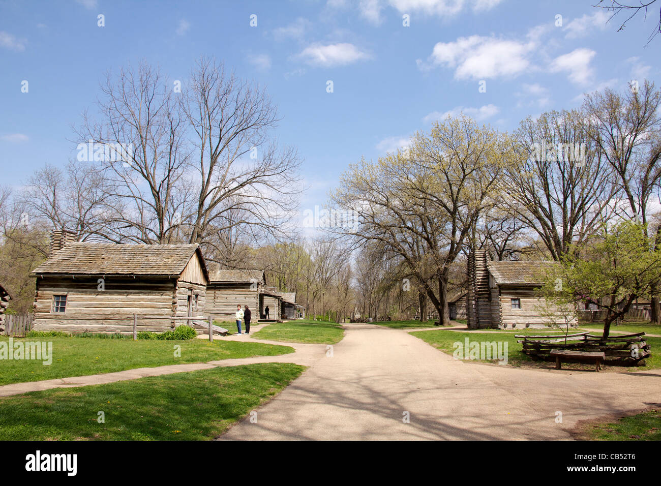 Lincoln's New Salem State Historic Site, Illinois Stock Photo Alamy