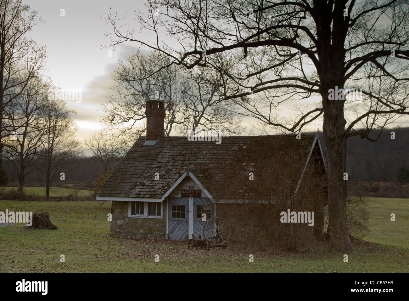 A blacksmith building in a New Jersey park Stock Photo Alamy