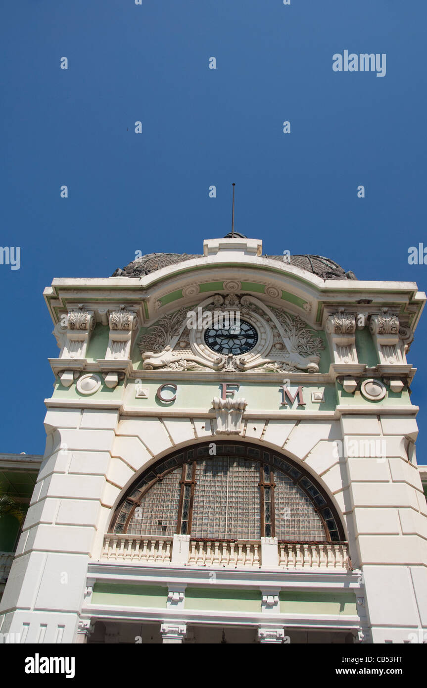 Africa, Mozambique, Maputo. Central Train Station, designed by famous French architect, Gustave Eiffel. Stock Photo