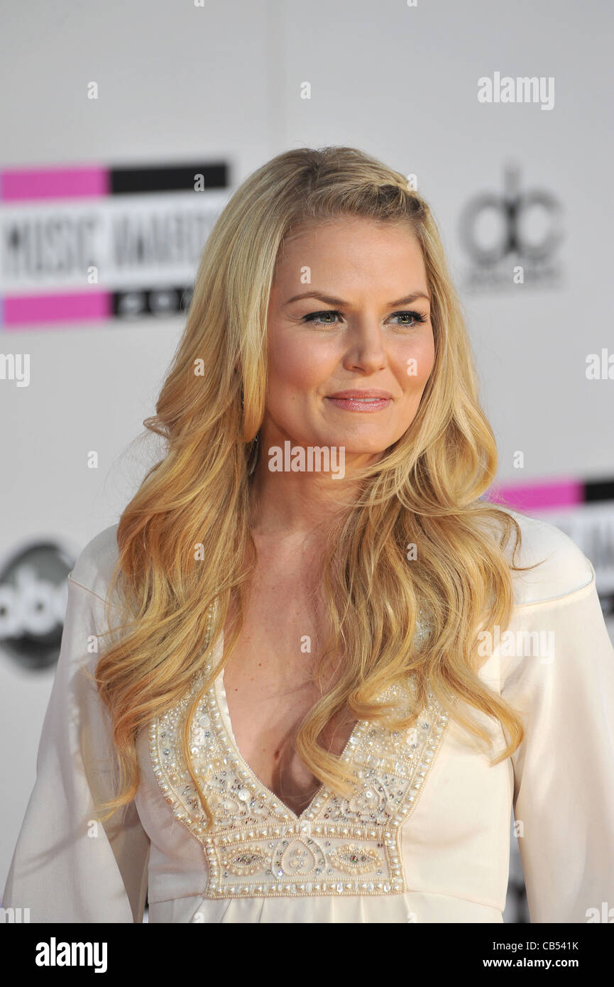 Jennifer Morrison arriving at the 2011 American Music Awards at the Nokia Theatre, L.A. Live in downtown Los Angeles. Stock Photo