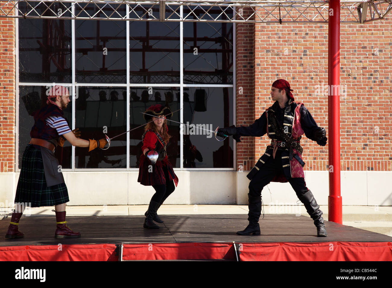 Duel pirate sword fight hi-res stock photography and images - Alamy