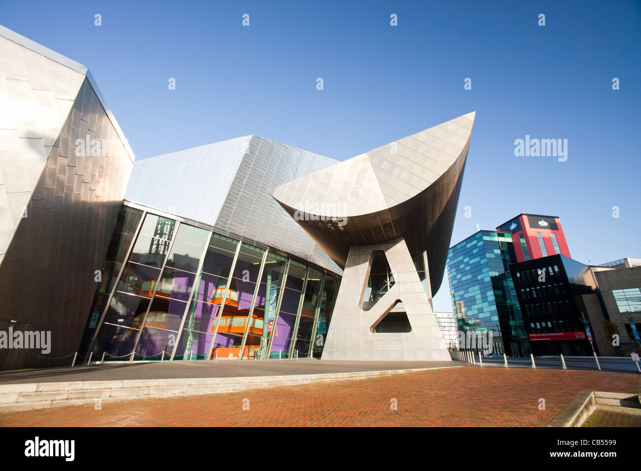The Lowry Theatre at Salford Quays, Manchester, UK. Stock Photo