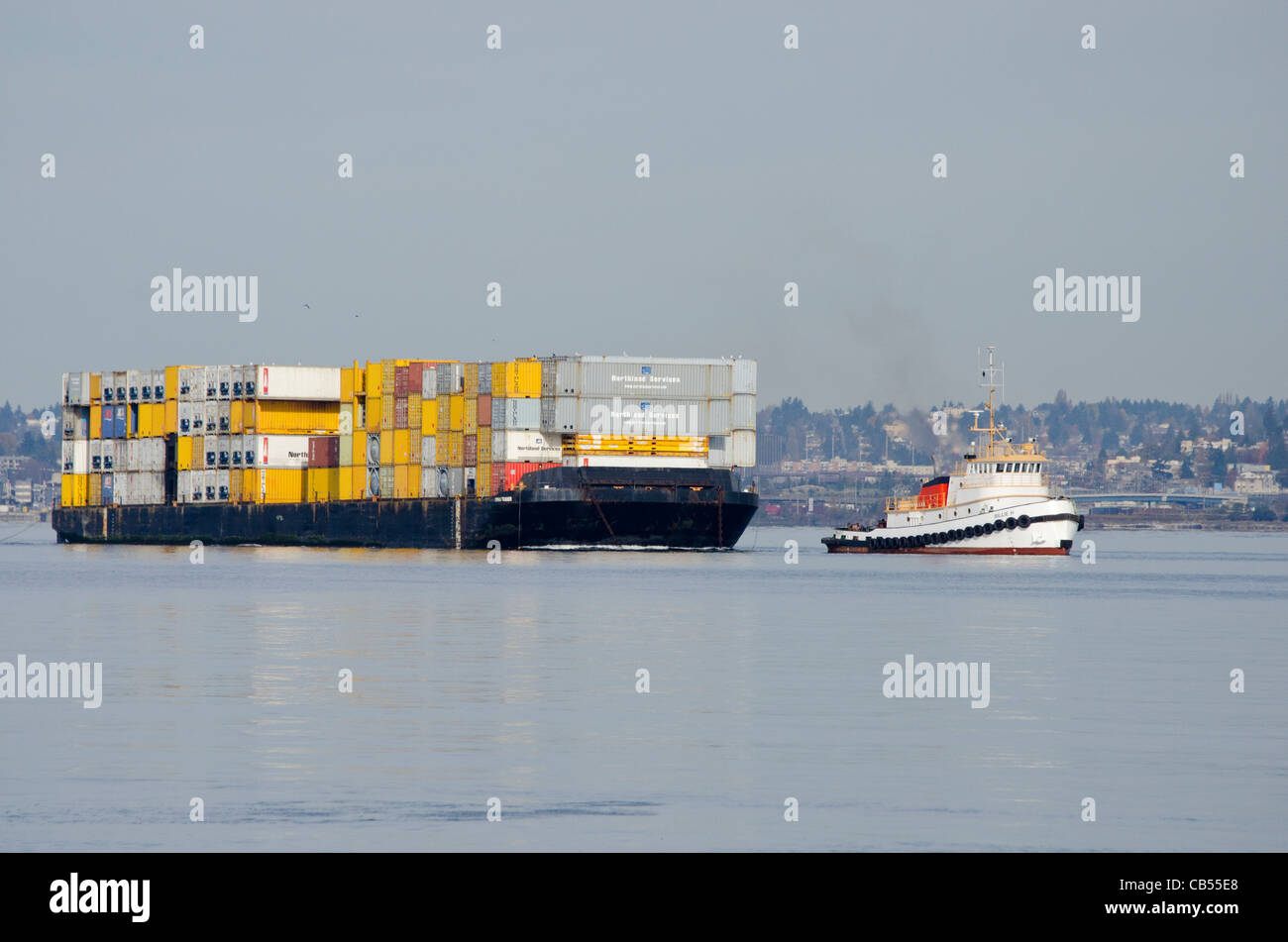 Tugboat pulling High Resolution Stock Photography and Images - Alamy