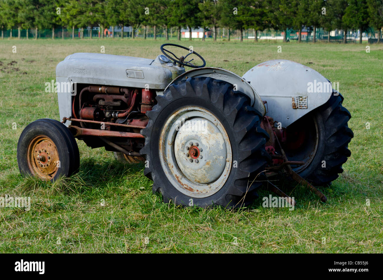 Antique Ford tractor Stock Photo